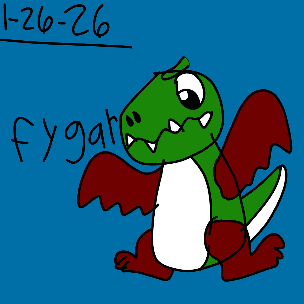 Ff Dig Cf Fygar the dragon from dig dug in my style (2026) by ILoveHiroandBaymax ...
