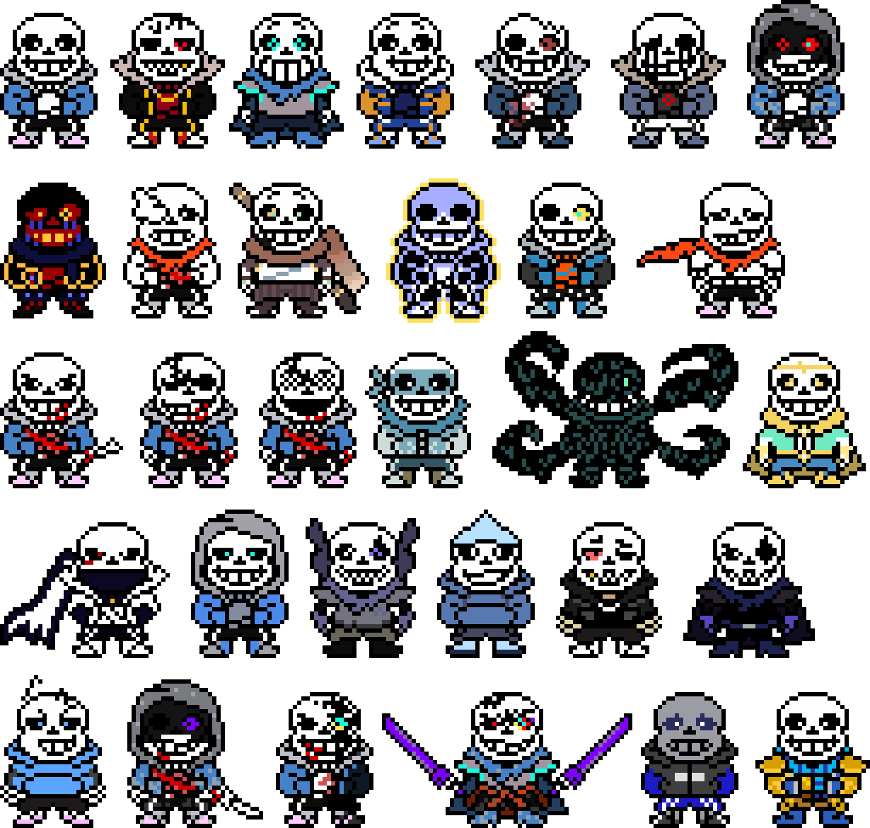 overworld sans sprites i made : r/Undertale