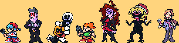 Friday Night Funkin Cast by ValenF2012 on DeviantArt