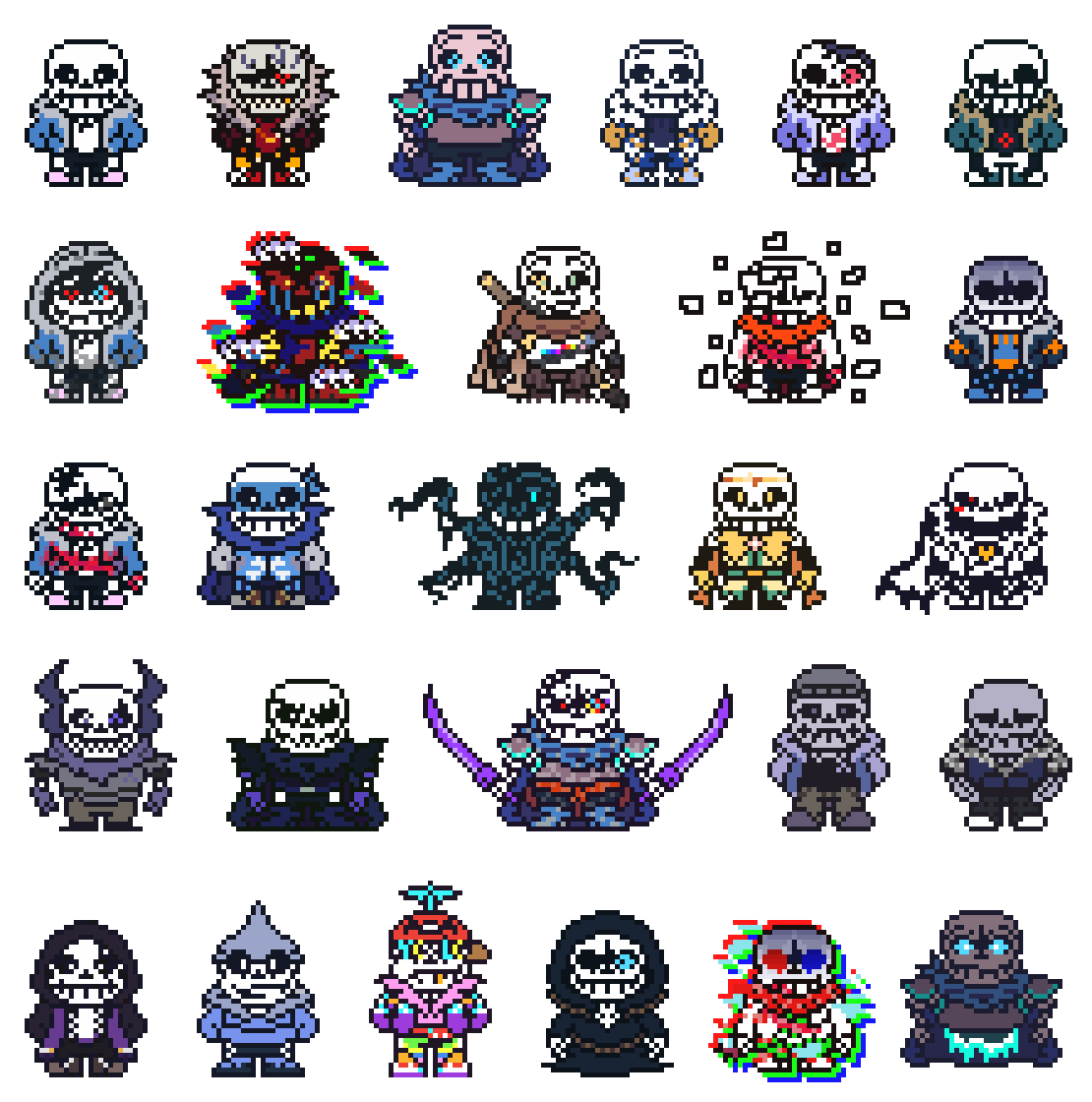 The Undertale AU creators, masters of copy and paste. [Sprites by me] : r/ Undertale