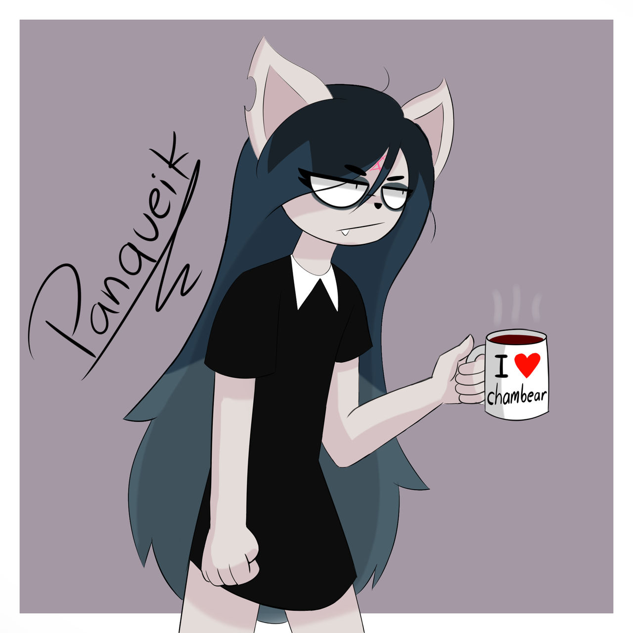Claire drinking coffe by Fernanxds on DeviantArt