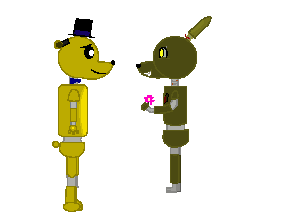 Spring trap x Golden freddy (art trade) by 360dancingfish on DeviantArt