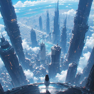 City Above Clouds, A Girl's Dream