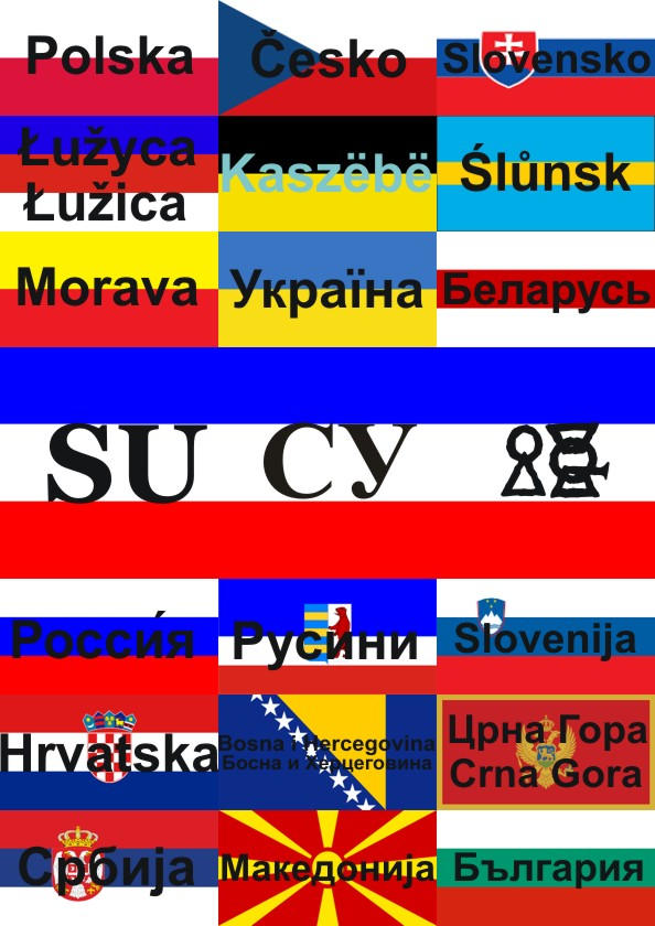 Slavic Flag Color Slavic flags _ with names by Yevaud-aep-Dessen on DeviantArt