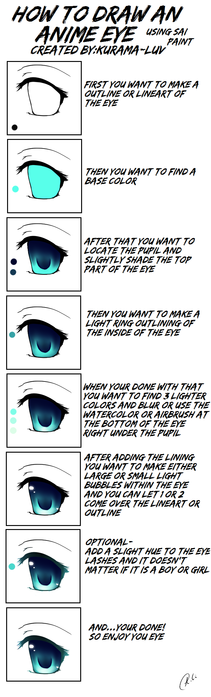 how to draw an anime eye meme by Kurama-Luv on DeviantArt