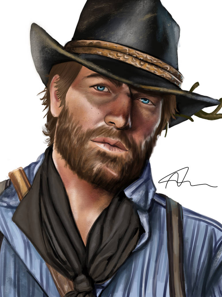 Arthur Red Dead Redemption 2 Digital Art by MarvelAssassin on