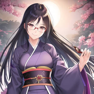 AI ART - KIMONO ANIME GIRL