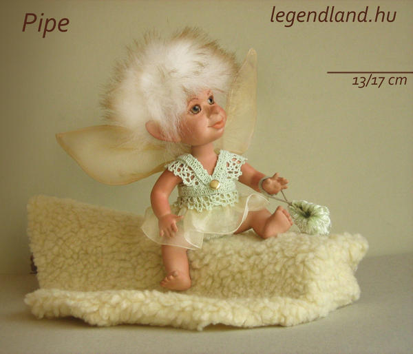 Pipe young fairy art doll - poseable art doll