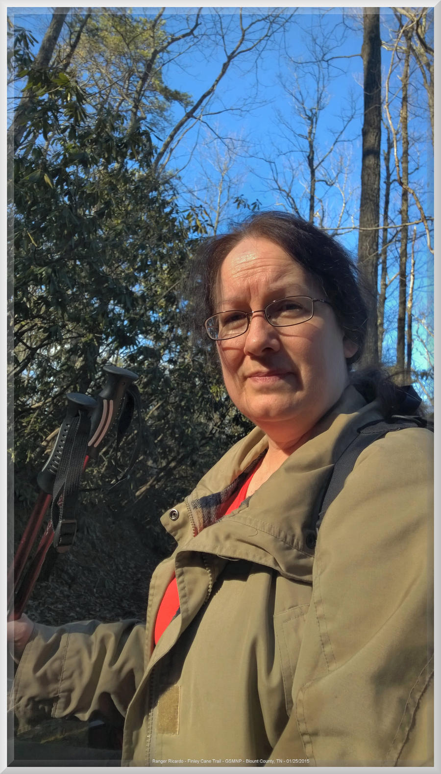 Ranger Ellen on Finley Cane Trail 4