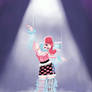 on the stage