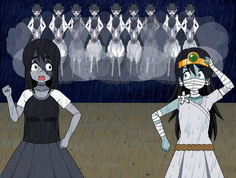 Kisekaeverse Halloween 2022: The Ghost Riders by BridalSpirit007 on ...