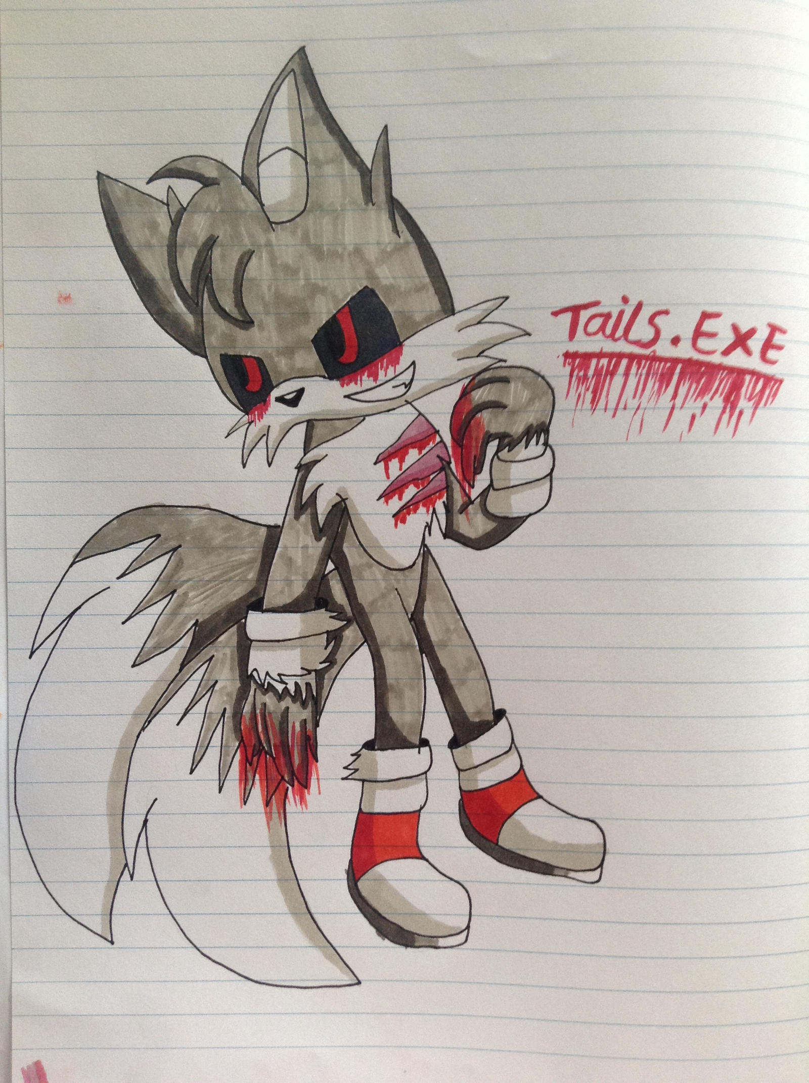 A Simple Tails.exe draw by MrDrEZQ on DeviantArt