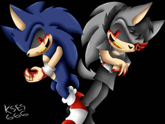 Sonic.EXE and Darkness.EXE(Requested)