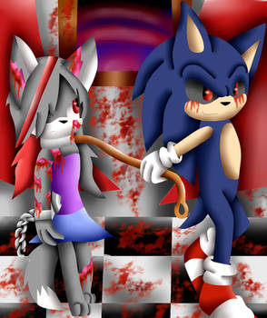 Sonic.EXE's pet Shade the wolf(requested)