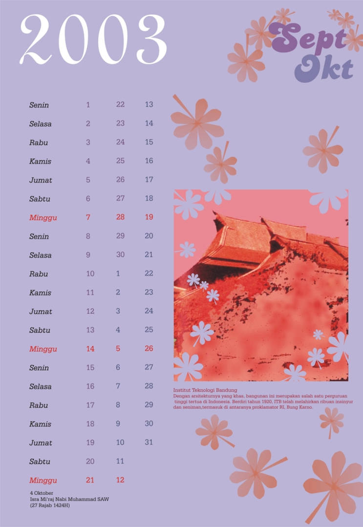 september 2003 calendar by sopeh80 on DeviantArt