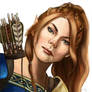Foxglove half elf ranger character commission