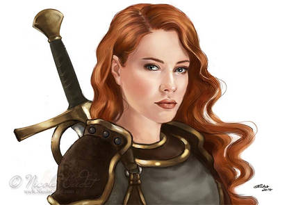 RPG cleric portrait Vika