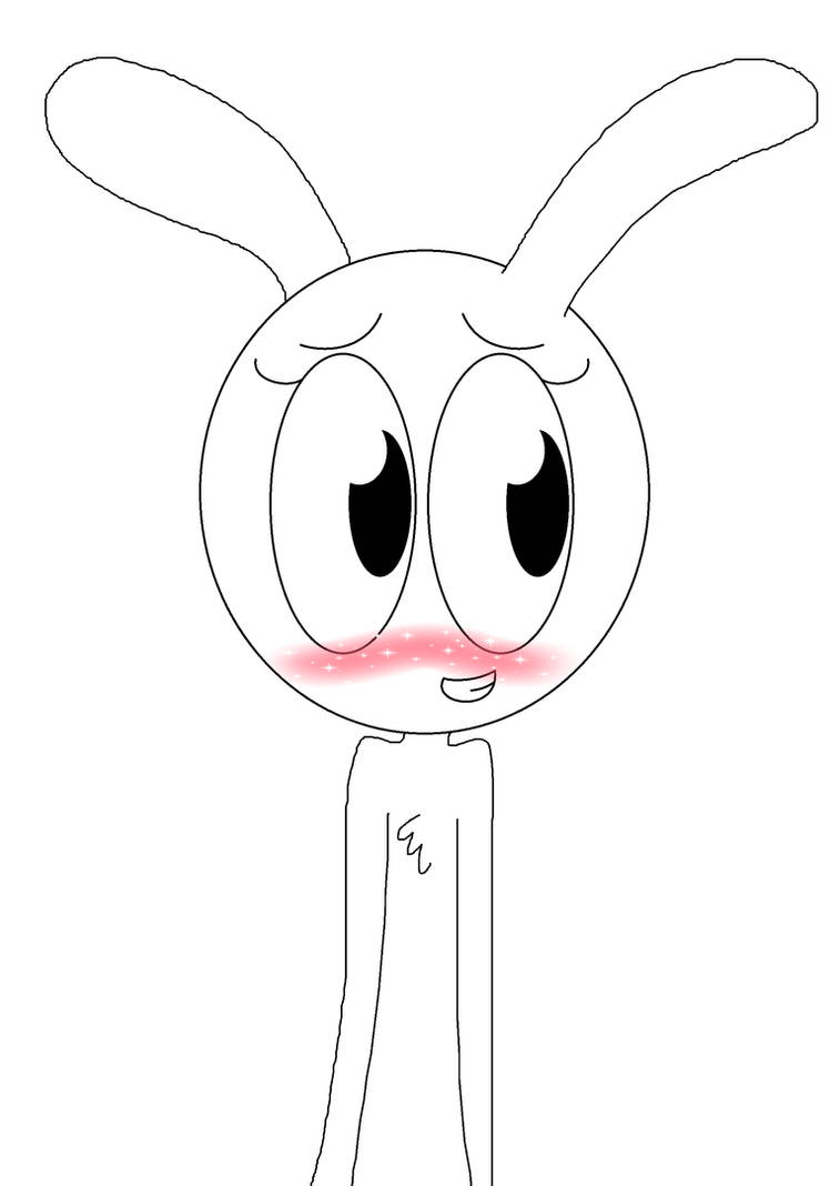 Cartoon Rabbit Blusbhing Bunny blushing by gamerdiana on DeviantArt