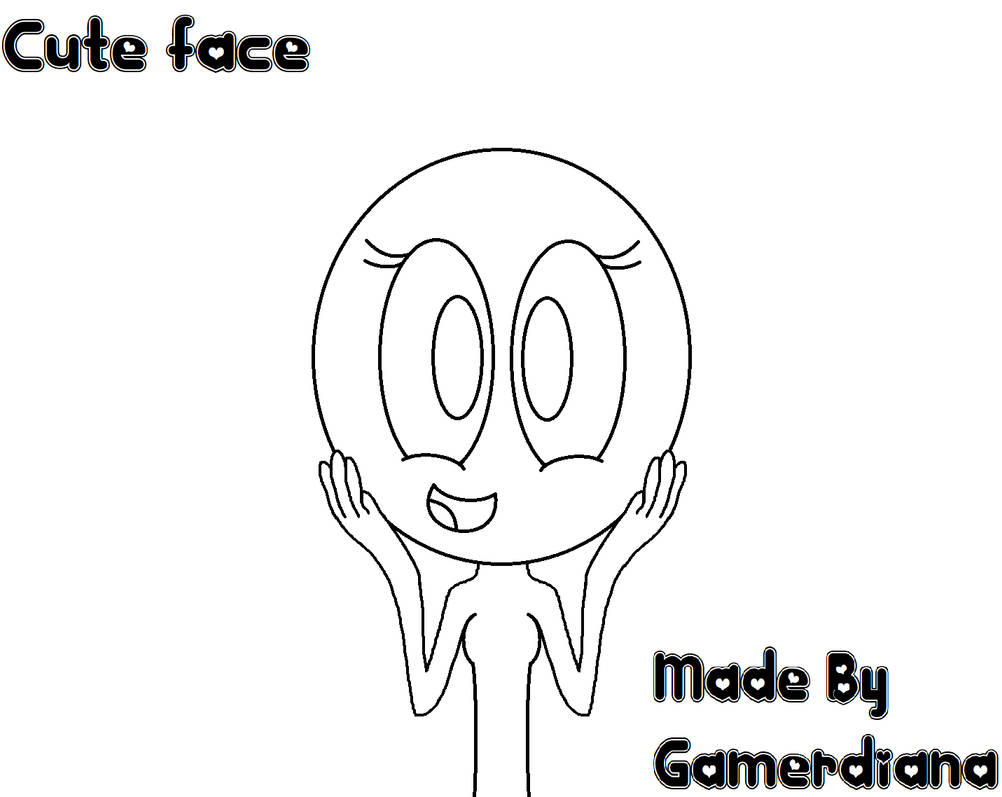 Cute Face Base by gamerdiana on DeviantArt