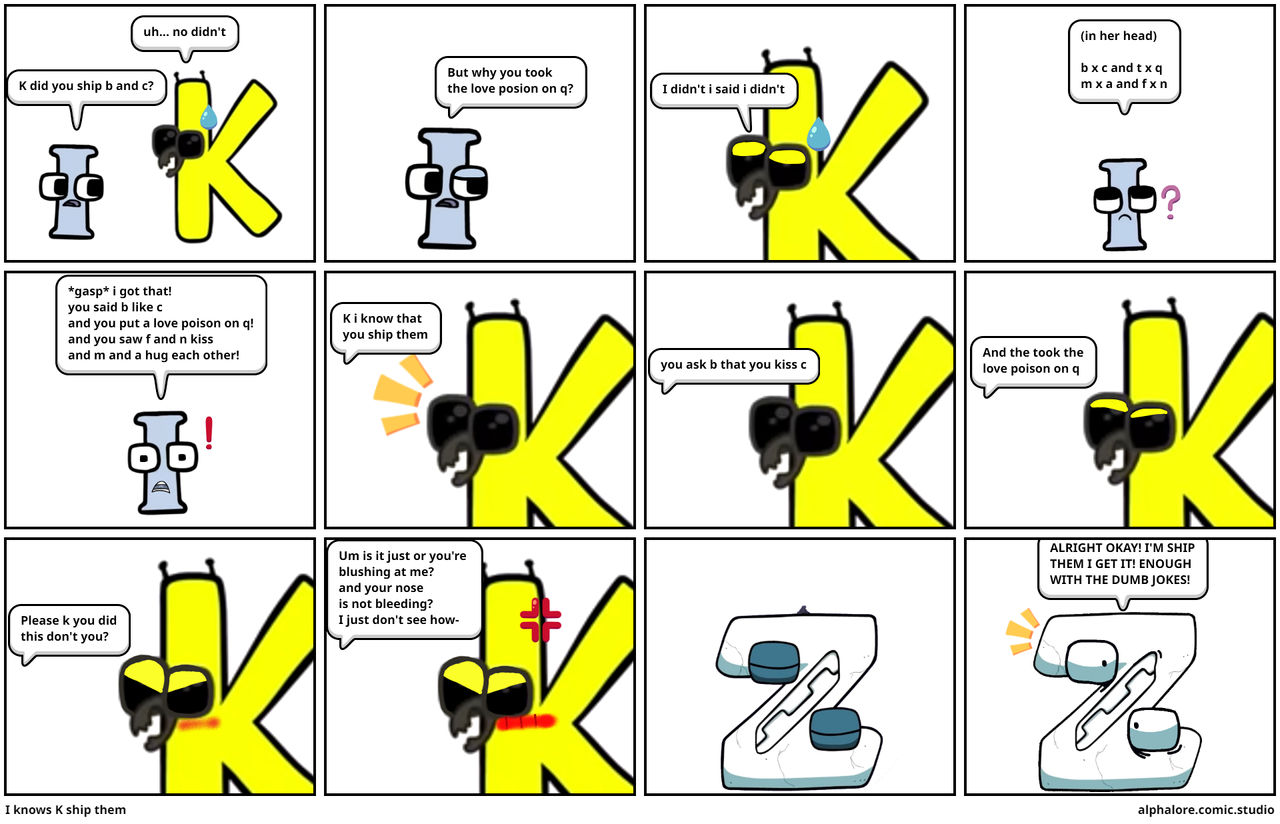 K - Comic Sans Alphabet Lore #11 by c2y98 on DeviantArt