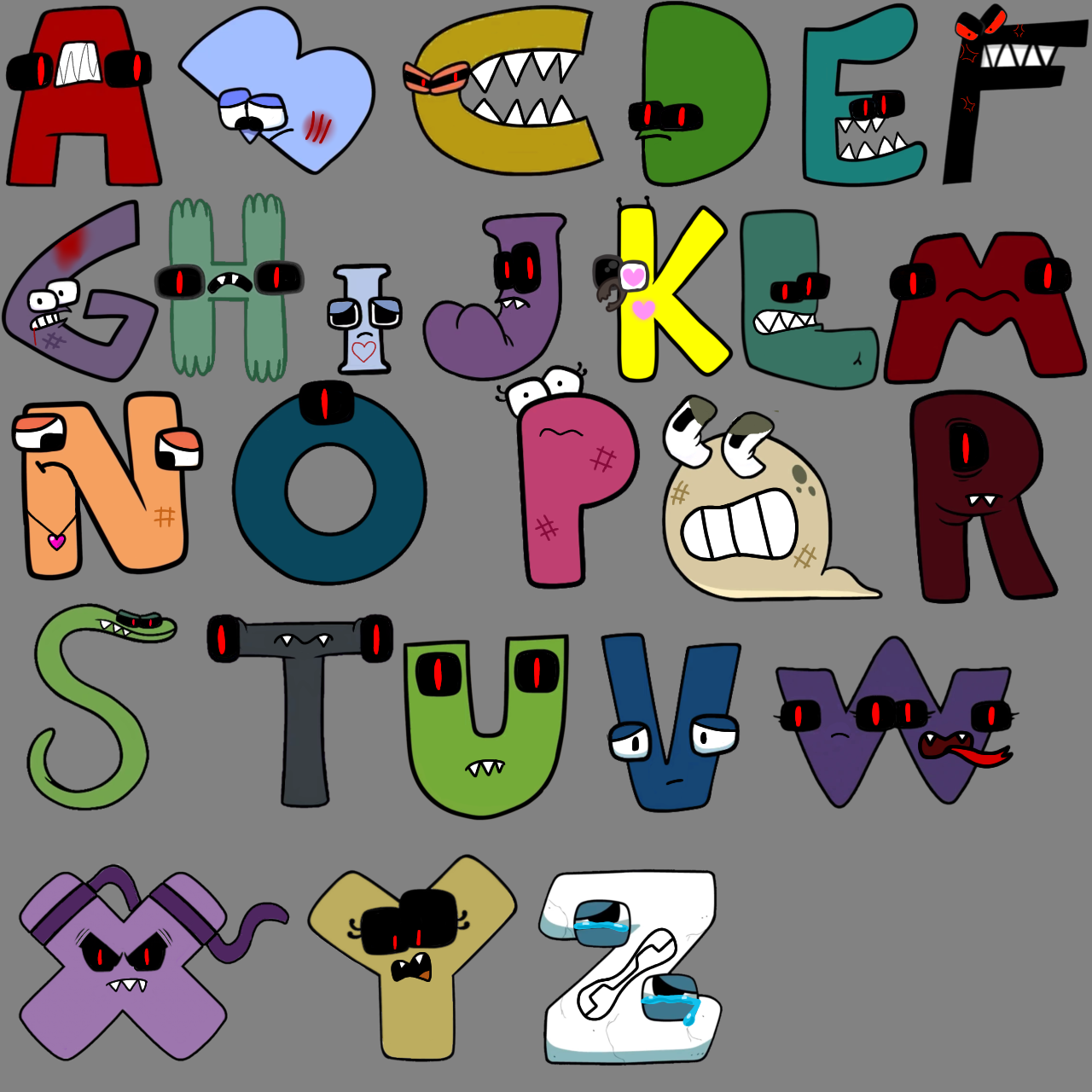 Heres my alphabet lore au! by C4m3l14dr4ws on DeviantArt