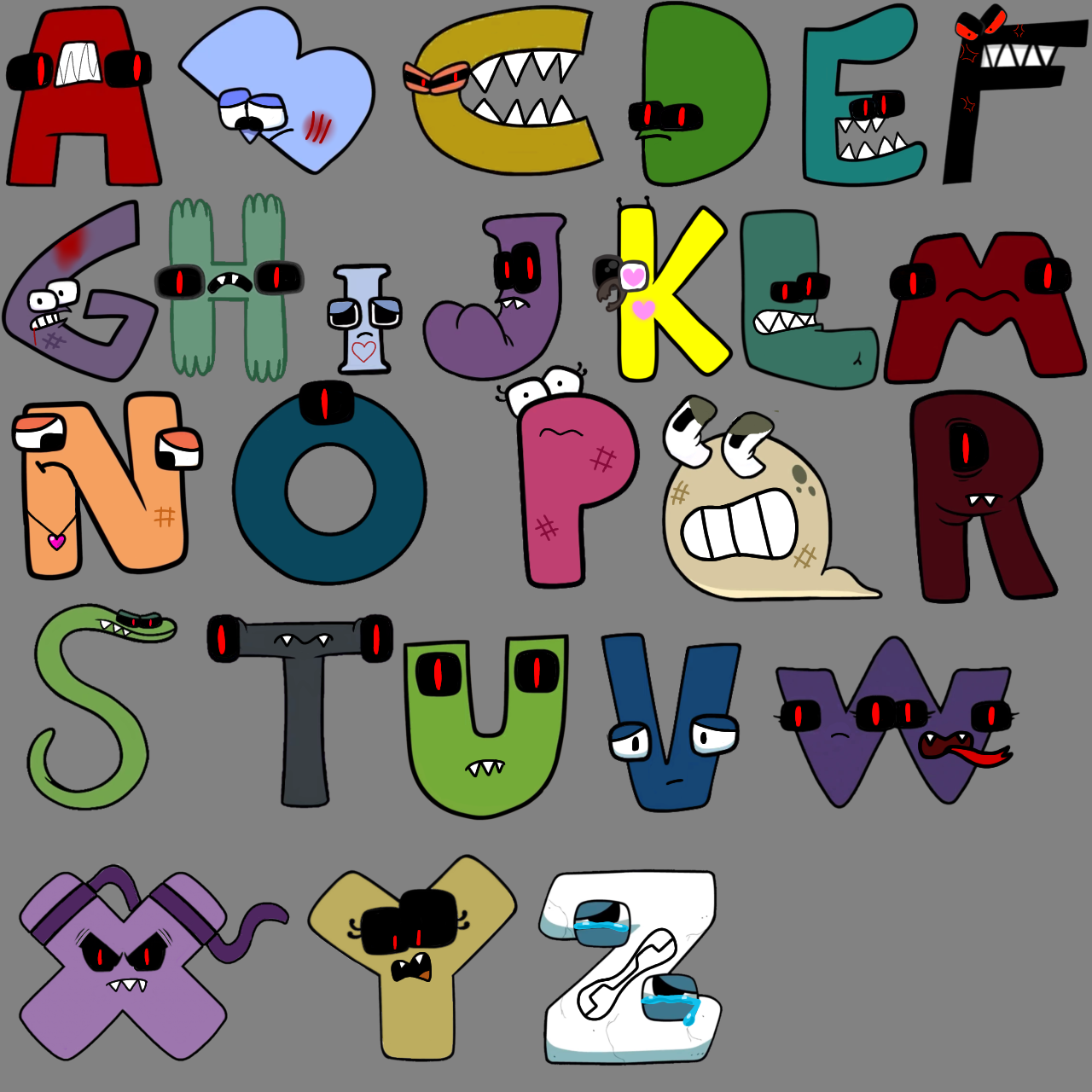 Alphabet Lore The Musical Screenshot by gamerdiana on DeviantArt