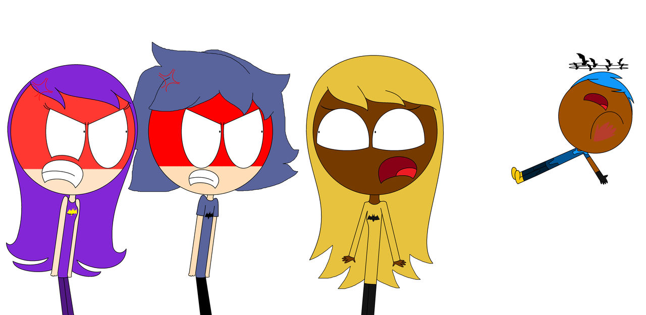 Bam and Bibi Get Angry At Batwing For Slap Buff by gamerdiana on DeviantArt