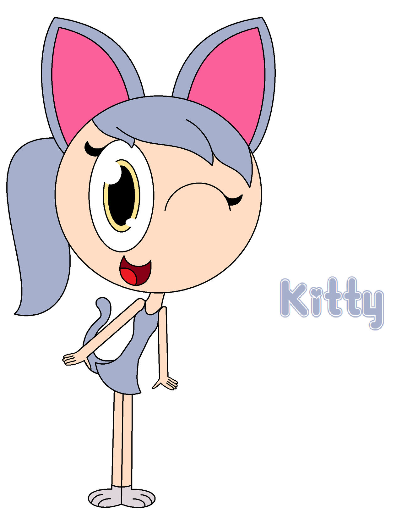 Human Deviantart Kitty As A Human by gamerdiana on DeviantArt