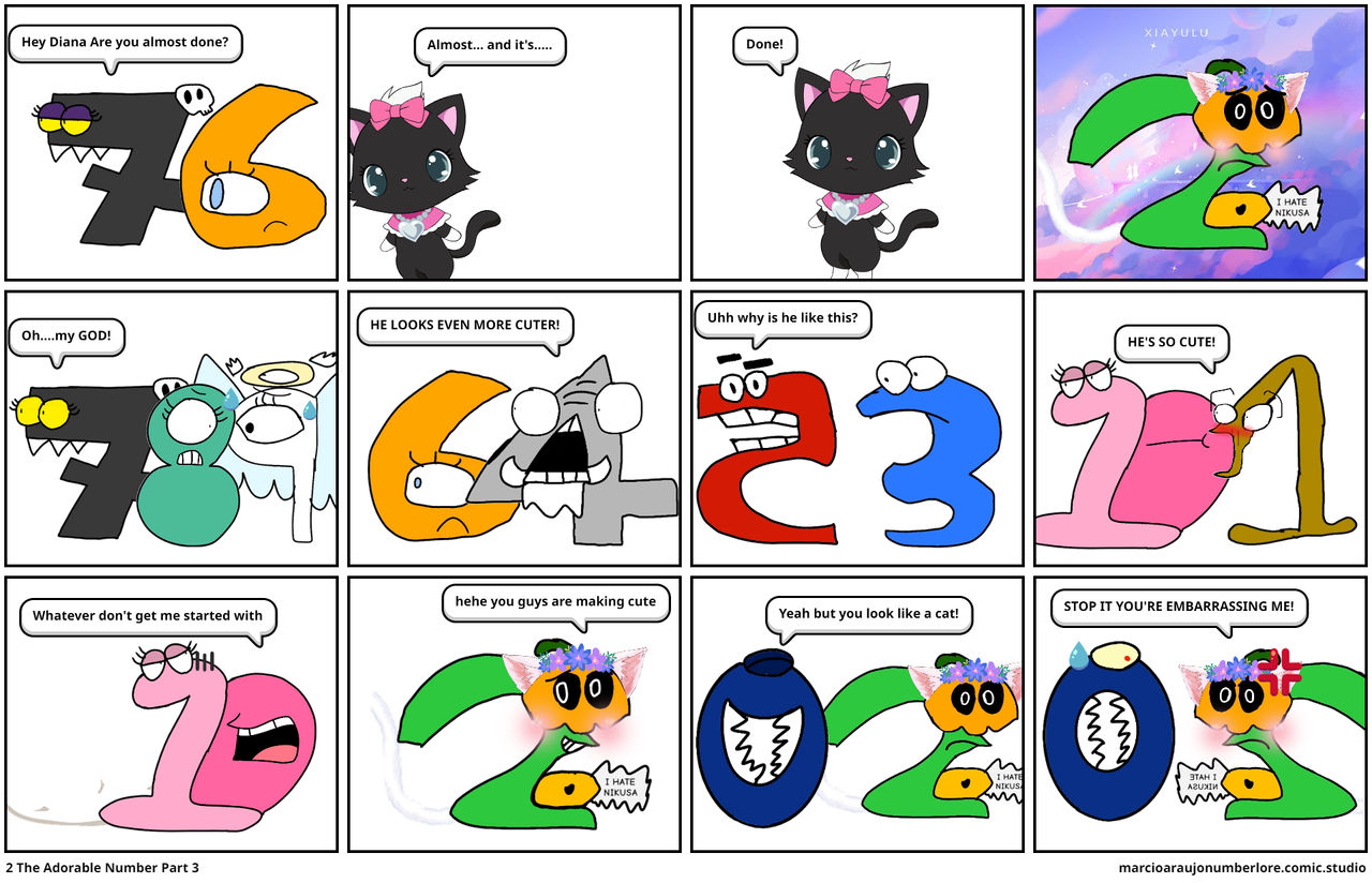 Numbers Deviantart Part 2 2 The Adorable Number Part 3 by gamerdiana on DeviantArt