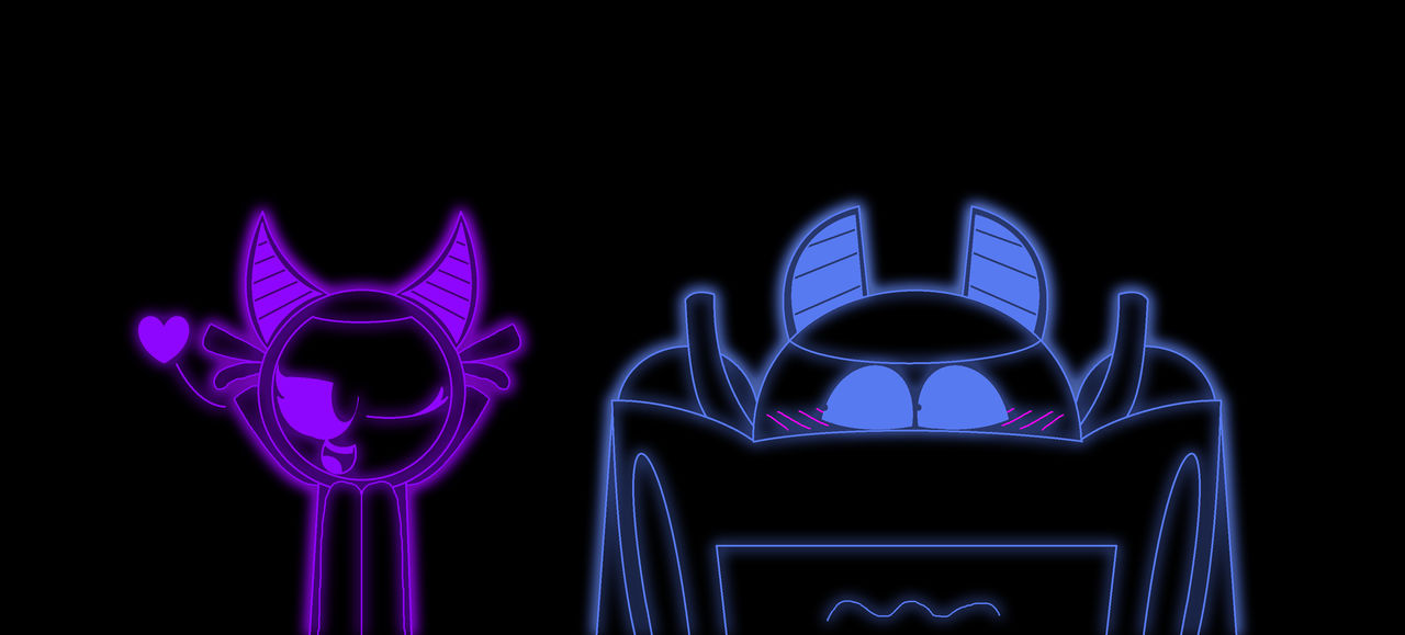 Bam In Neon Form ft Bibi by gamerdiana on DeviantArt