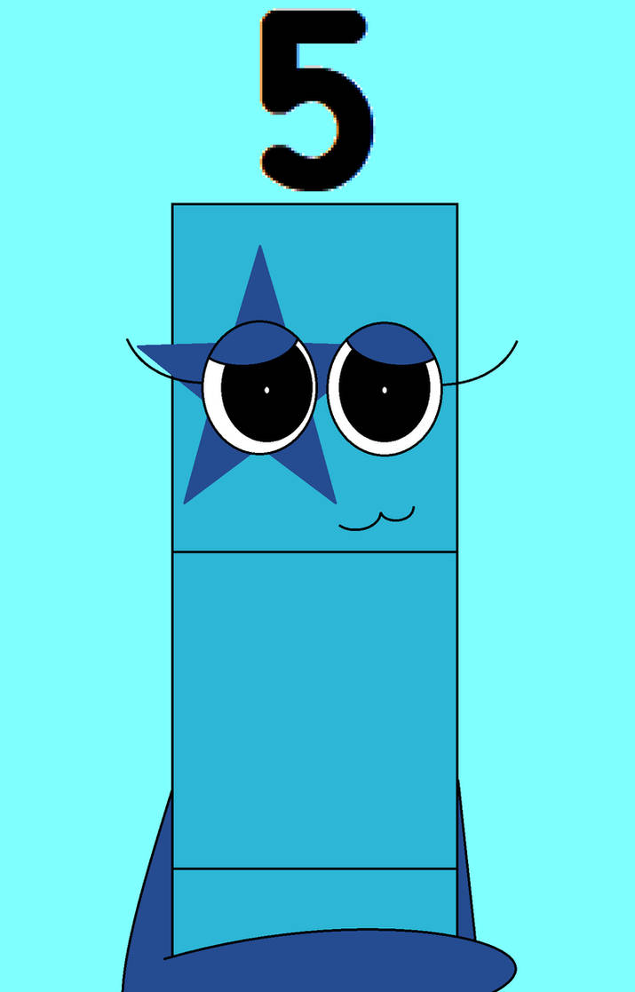 Cute Numberblock 5 by gamerdiana on DeviantArt