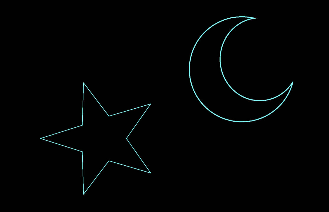 Moon Shape Star Moon And Star by gamerdiana on DeviantArt