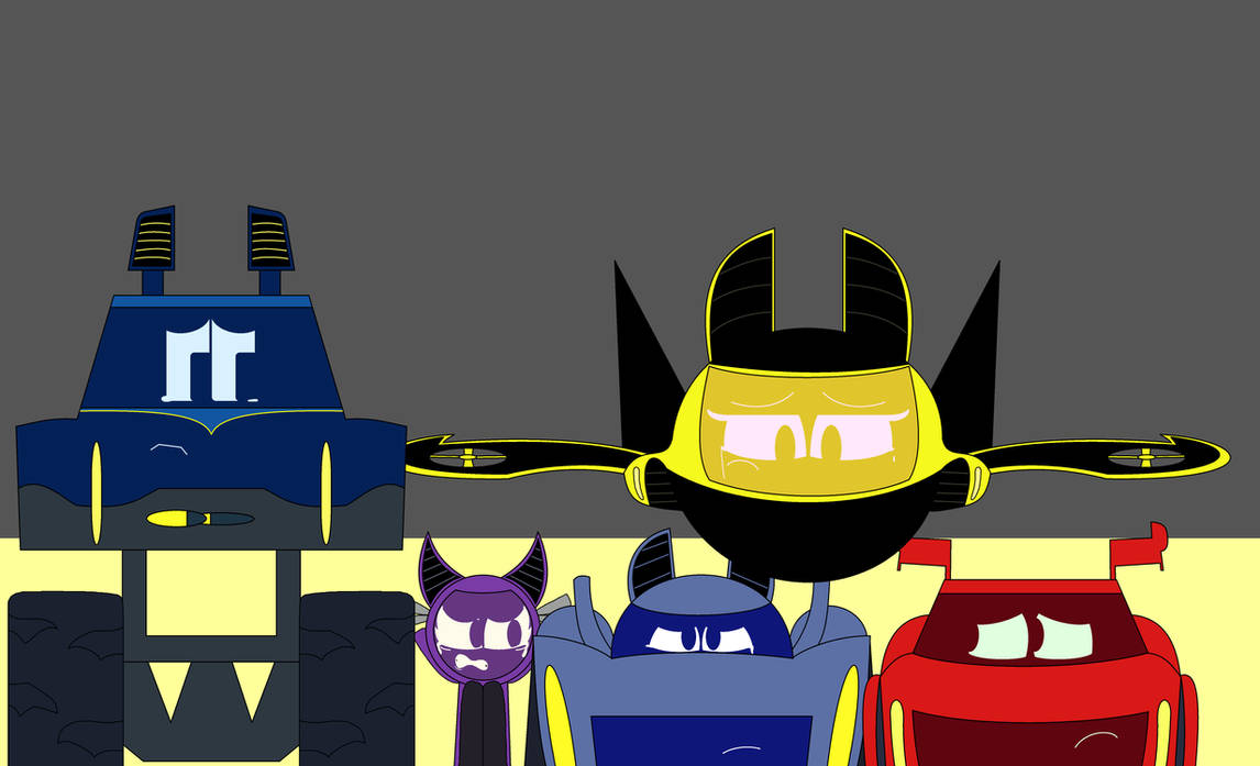 Evil Computer Batwheels The Batwheels Crying and hugging by gamerdiana on DeviantArt