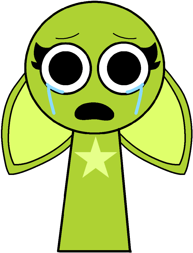 The Lime V crying in sprunki style by gamerdiana on DeviantArt