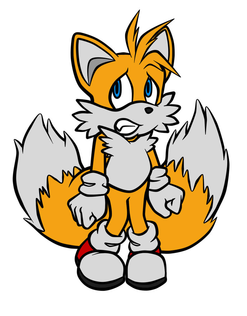 Tails Scared Scaredy Tails (Colors) by ZBLDS on DeviantArt
