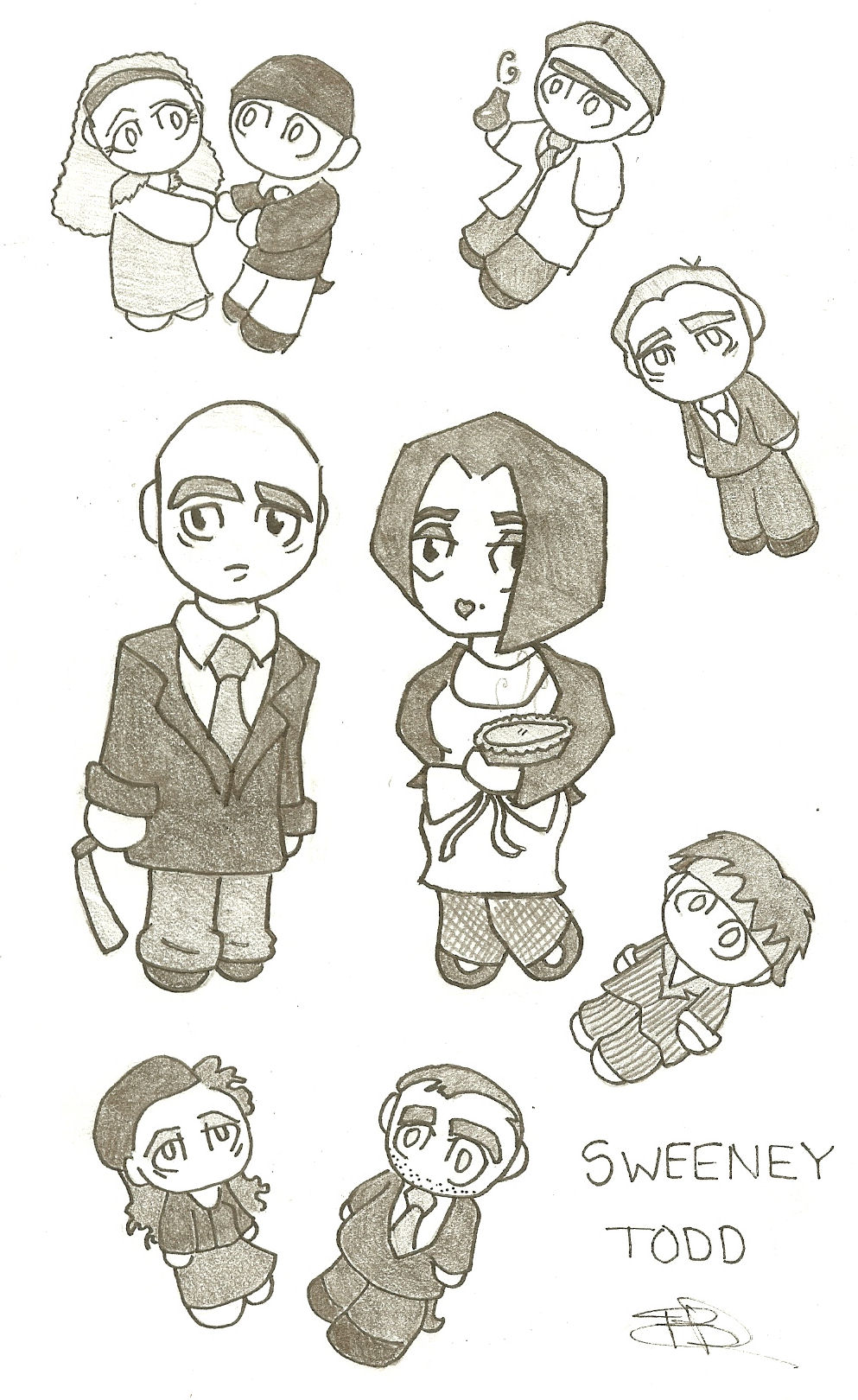 Sweeney Todd chibis