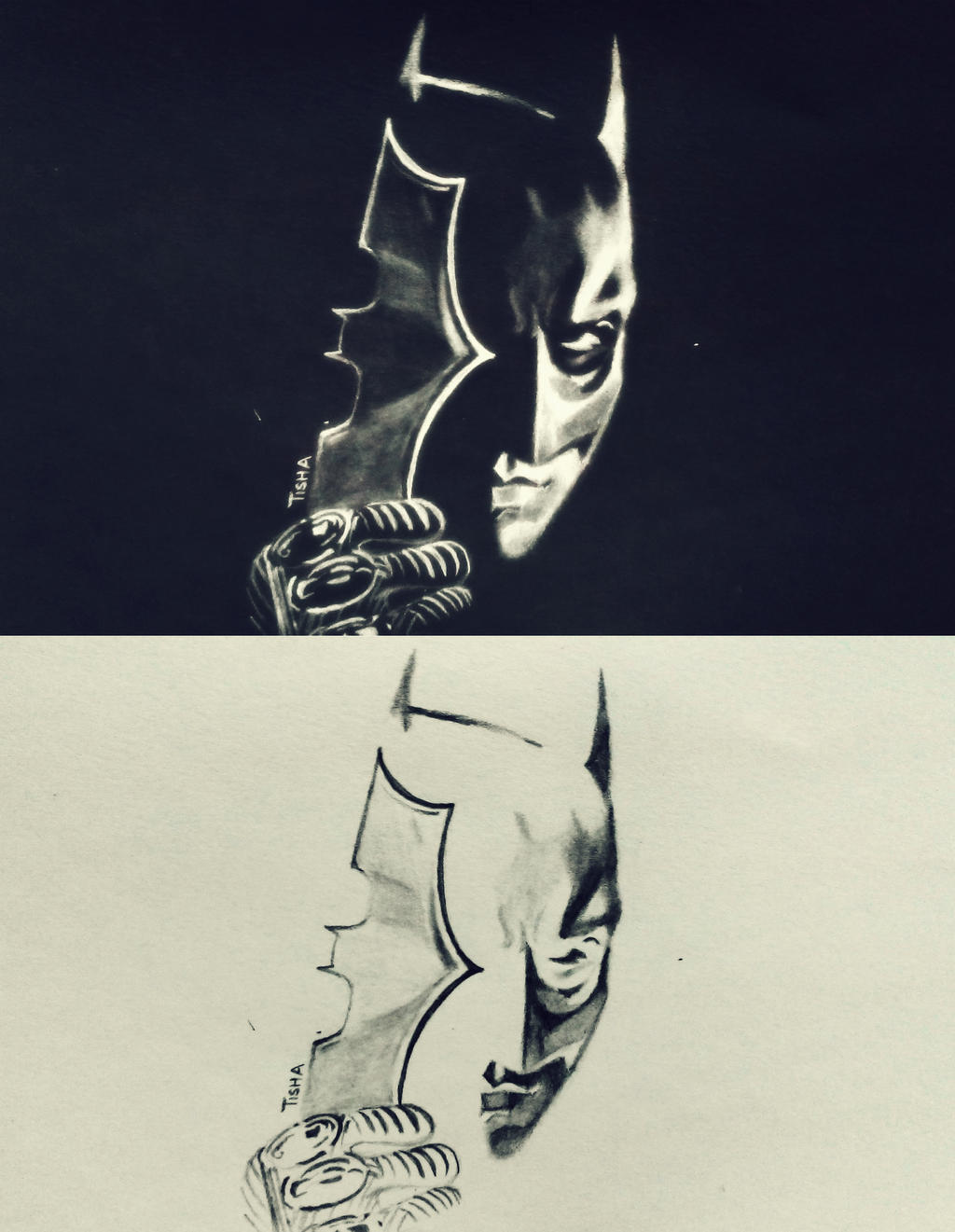 Invert drawing of batman by R-Tisha on DeviantArt