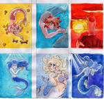 :ATC: Mermaids Set by Melissa-B-chan