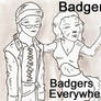 Badgers everywhere