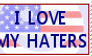 I love my Haters stamp