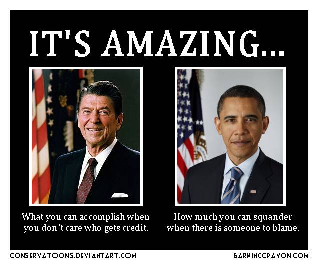 Obama and Reagan