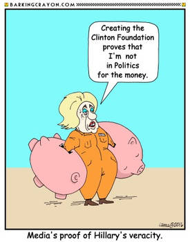Transparent Hillary cartoon