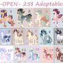 -OPEN- 25$ Adoptables
