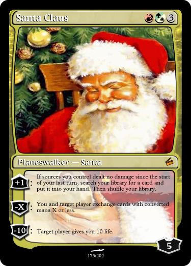 santa mtg card Asmira, Vingadora (Asmira, Holy Avenger) Mirage (MIR) #256 Scryfall Magic: The Gathering Search MTG Bad Santa Deck for