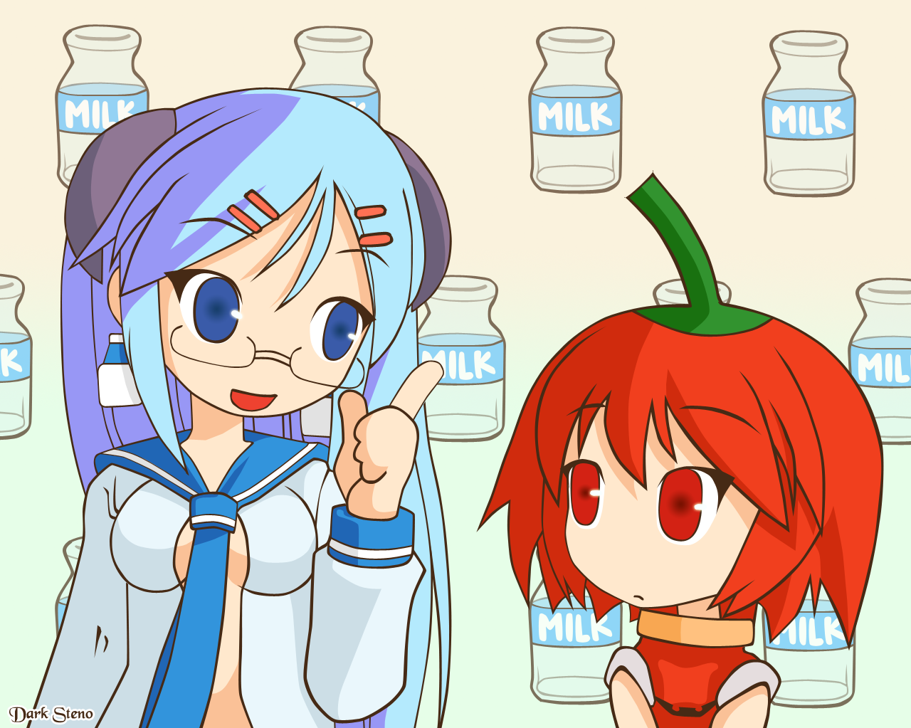 Milk-san teaching Habanero-tan