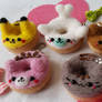 Needlefelt Animal Donuts w Pikachu and Mamegoma