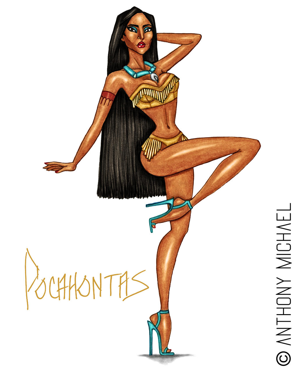 Kinematics lifetime Popular Disney 'Pin-Up' Princess, Pocahontas by Anth0nyM1cha3l on DeviantArt