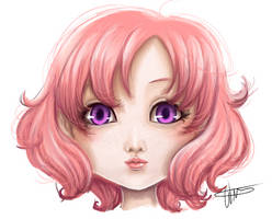 pink face