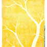 Paper texture 'yellow tree' | PNG