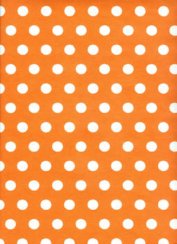 Orange paper texture with white dots